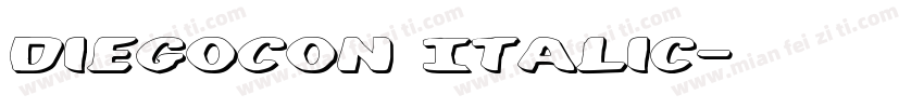 DiegoCon Italic字体转换